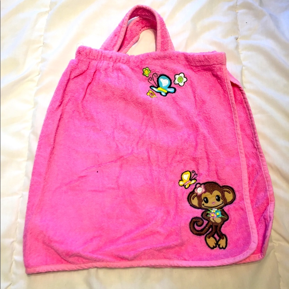 BABY GIRL TERRYCLOTH BATH TOWEL